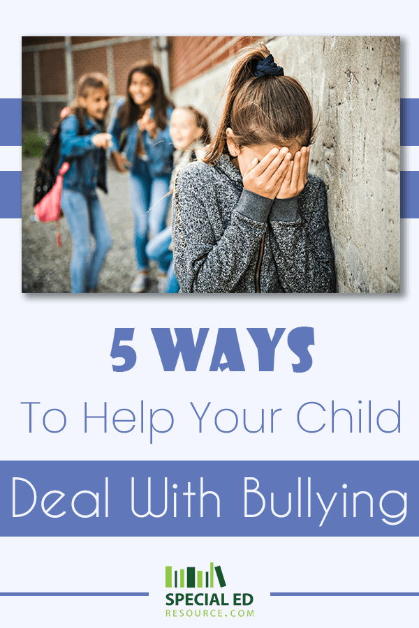 A young girl being bullied at school by a group of mean girls. Here is 5 Ways to Help your child deal with bullying.