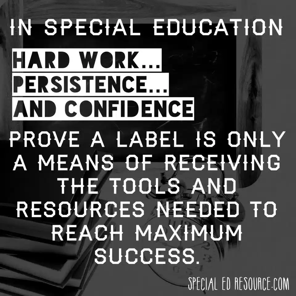 A SPED Label Is Only A Means To Resources
