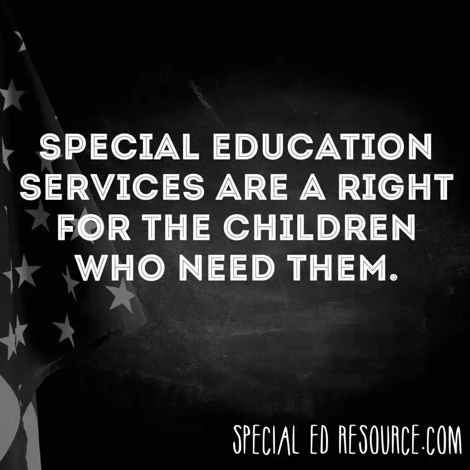 Special Education Services Are A Right