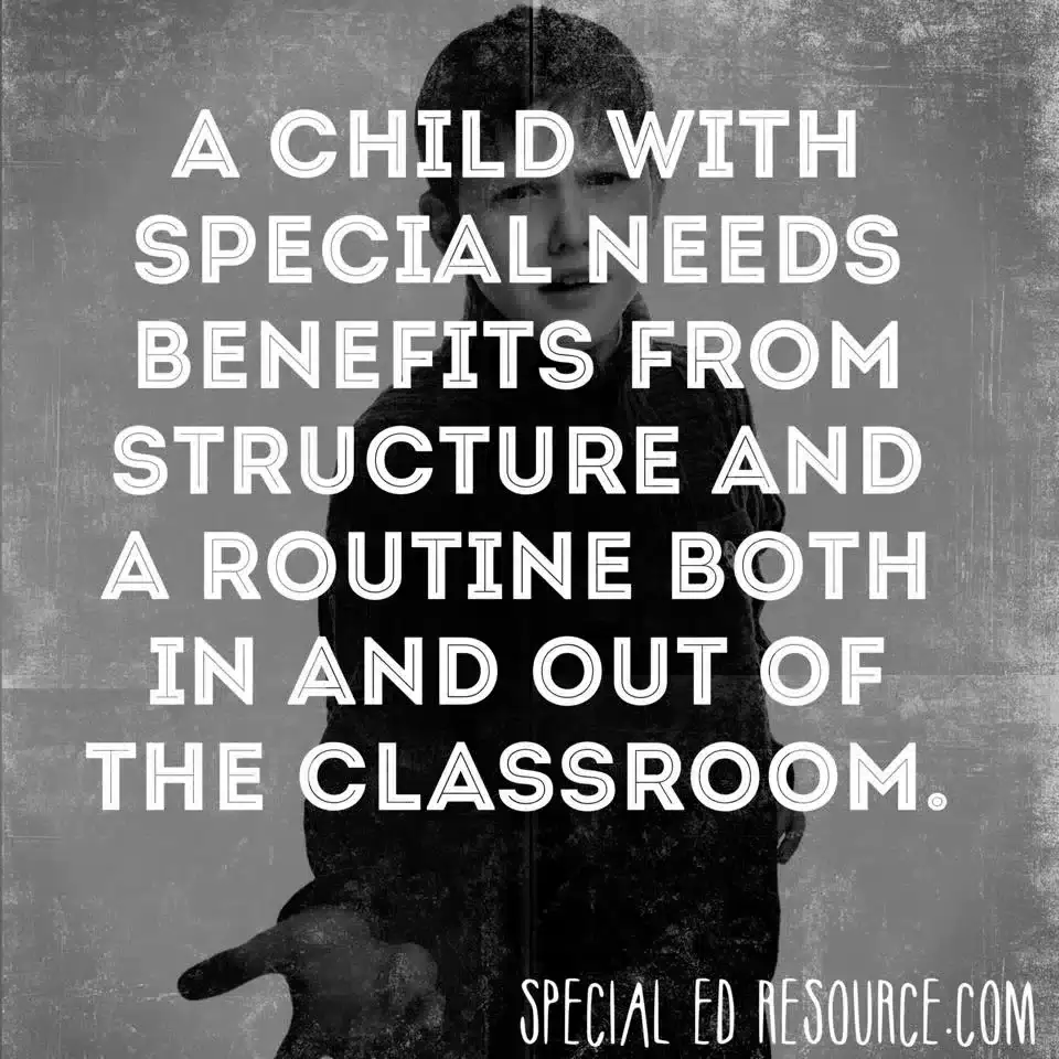 Children Benefit From Structure And A Routine