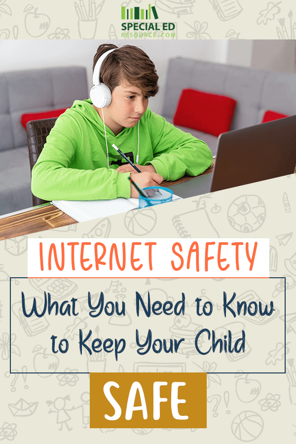 Boy doing school work online at home Internet Safety What You Need to Know to Keep Your Child Safe