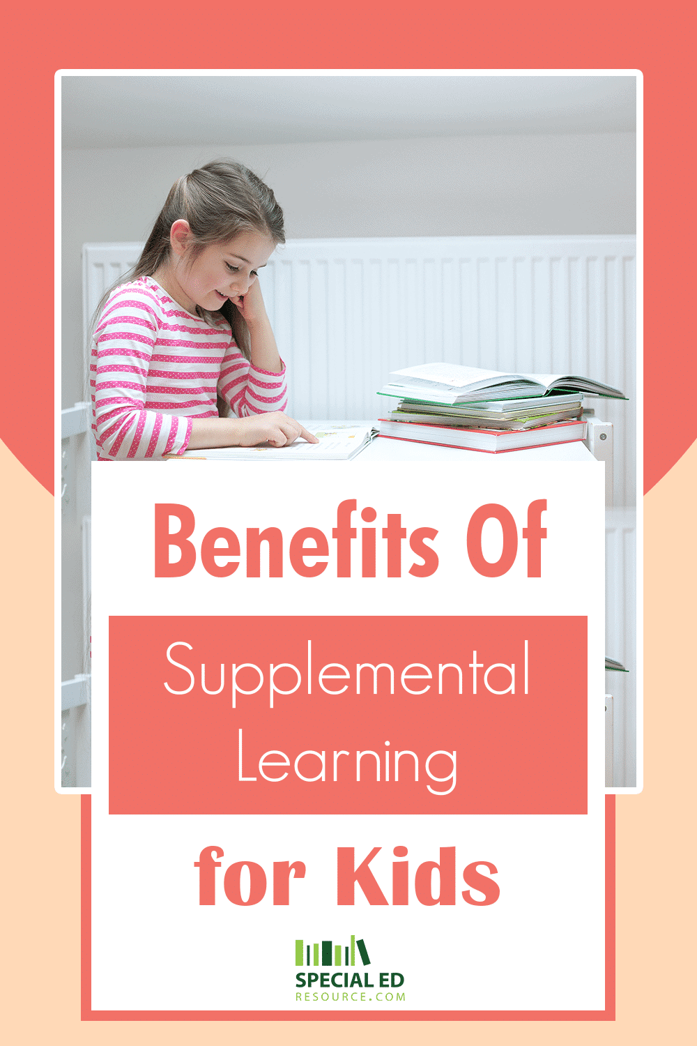 Young girl having an online tutoring session as supplemental learning to her education.