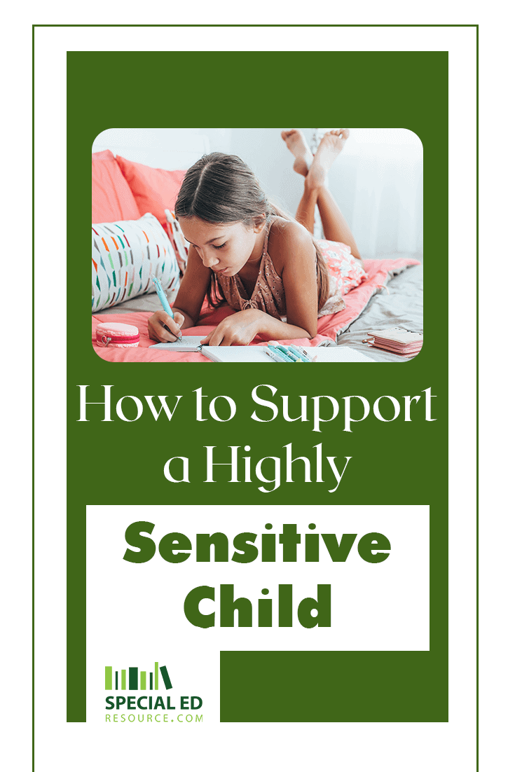 Young girl laying on her stomach on her bed writing in a journal one of 17 ways her parents have learned about how to support a highly sensitive child.